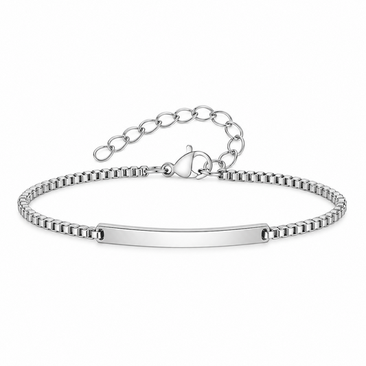 Brazalete Recto personalizado de Acero Inoxidable 316L