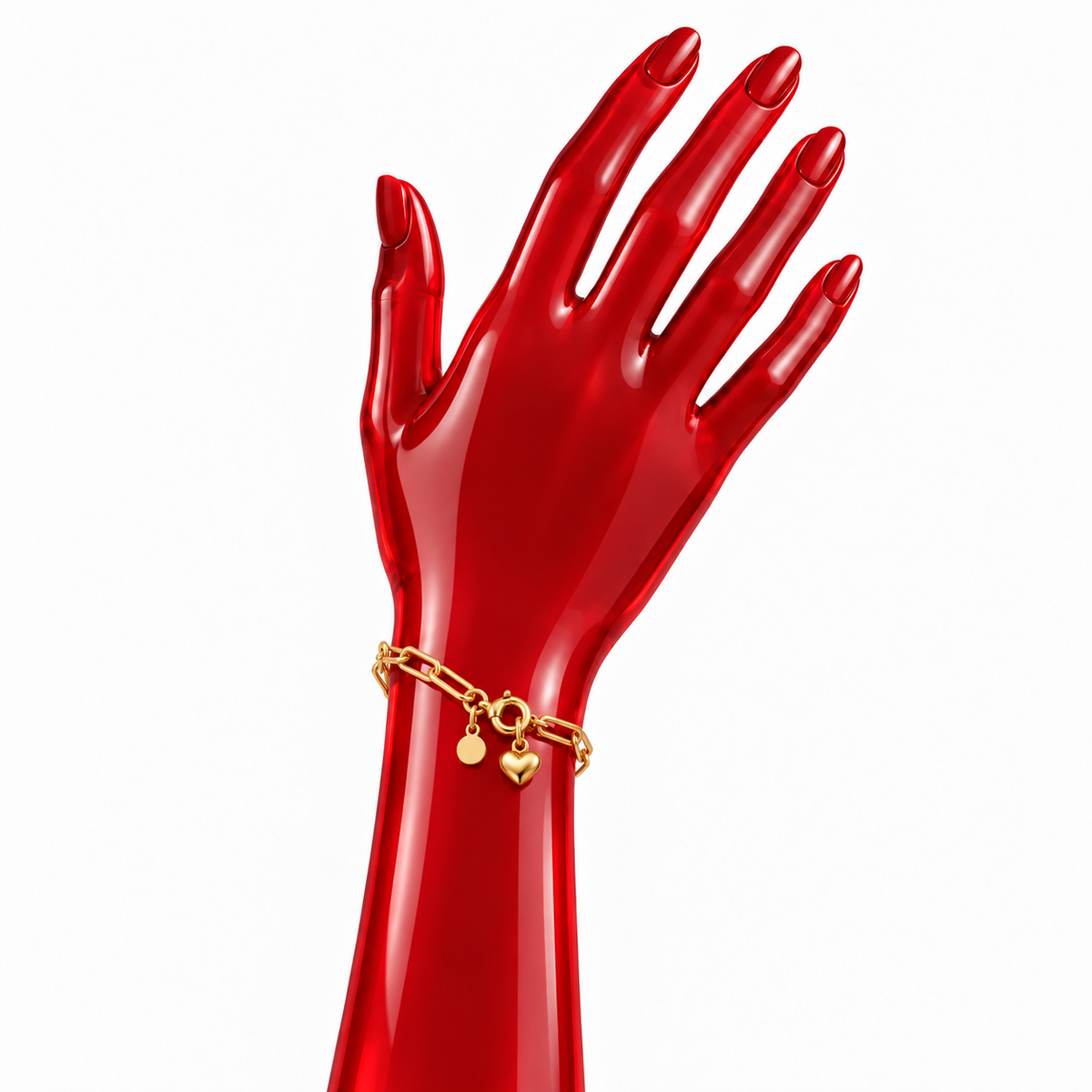 Pulsera Corazonada de Acero Inoxidable 316L
