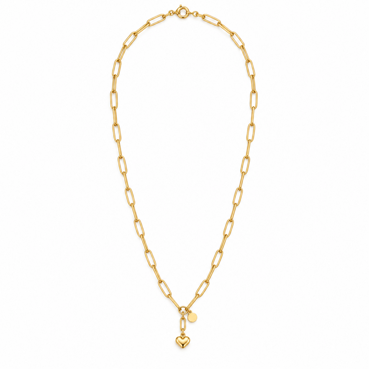 Collar Corazonada de Acero Inoxidable 316L