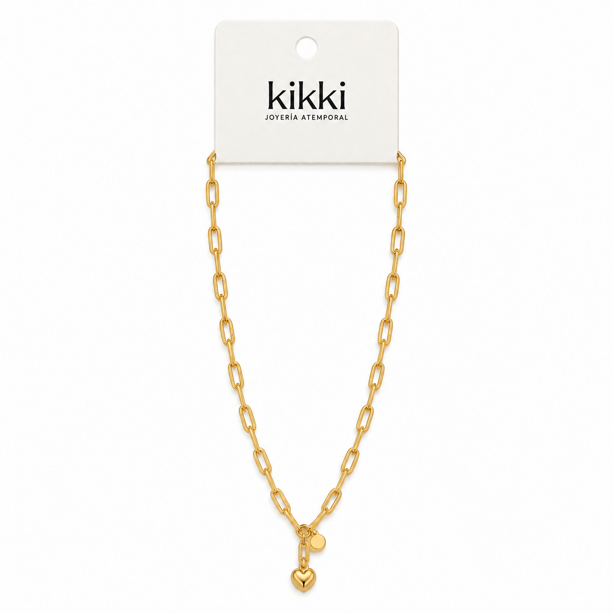 Collar Corazonada de Acero Inoxidable 316L