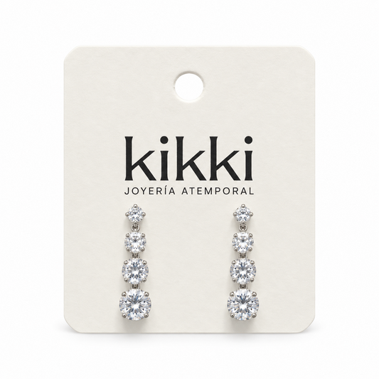 Set piercing plateado de Acero Inoxidable 316L