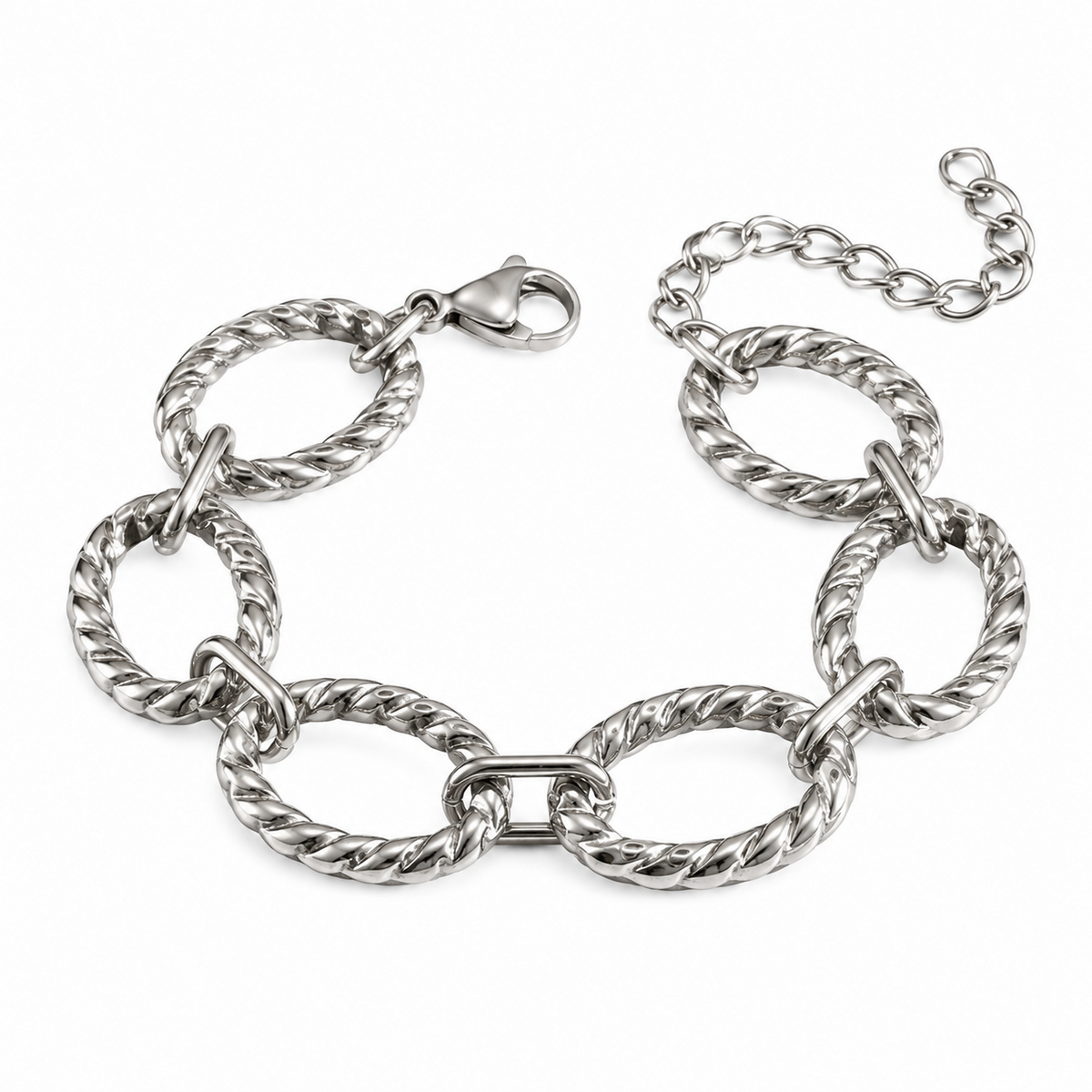 Brazalete Rubí de Acero Inoxidable 316L