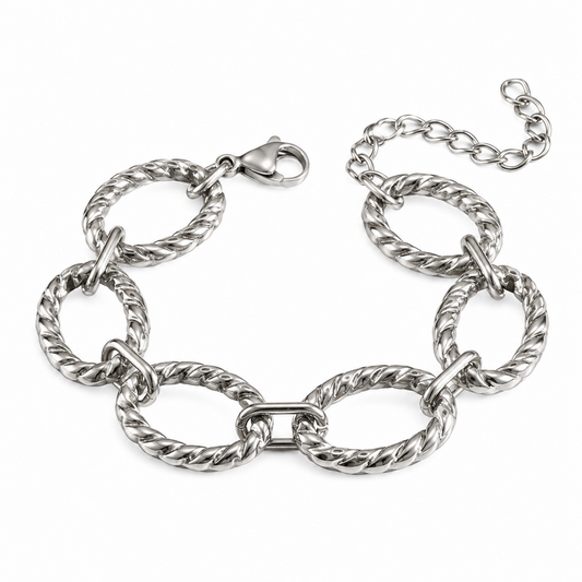 Brazalete Rubí de Acero Inoxidable 316L