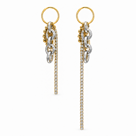 Aretes Sussy Plateado de Acero Inoxidable 316L