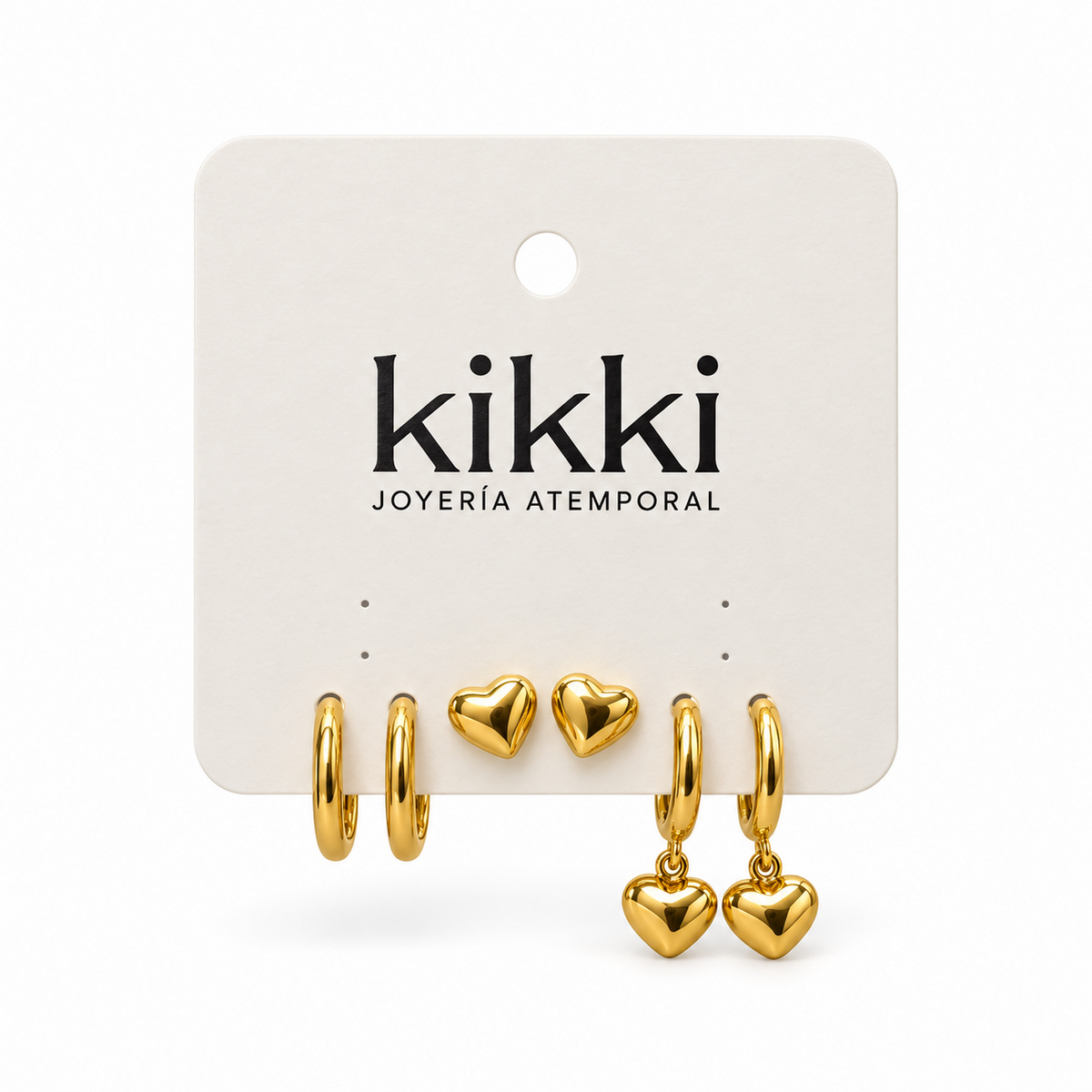 Set de Aretes Ágata de Acero Inoxidable 316L
