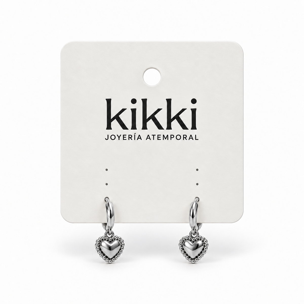 Aretes Heartdan de Acero Inoxidable 316L