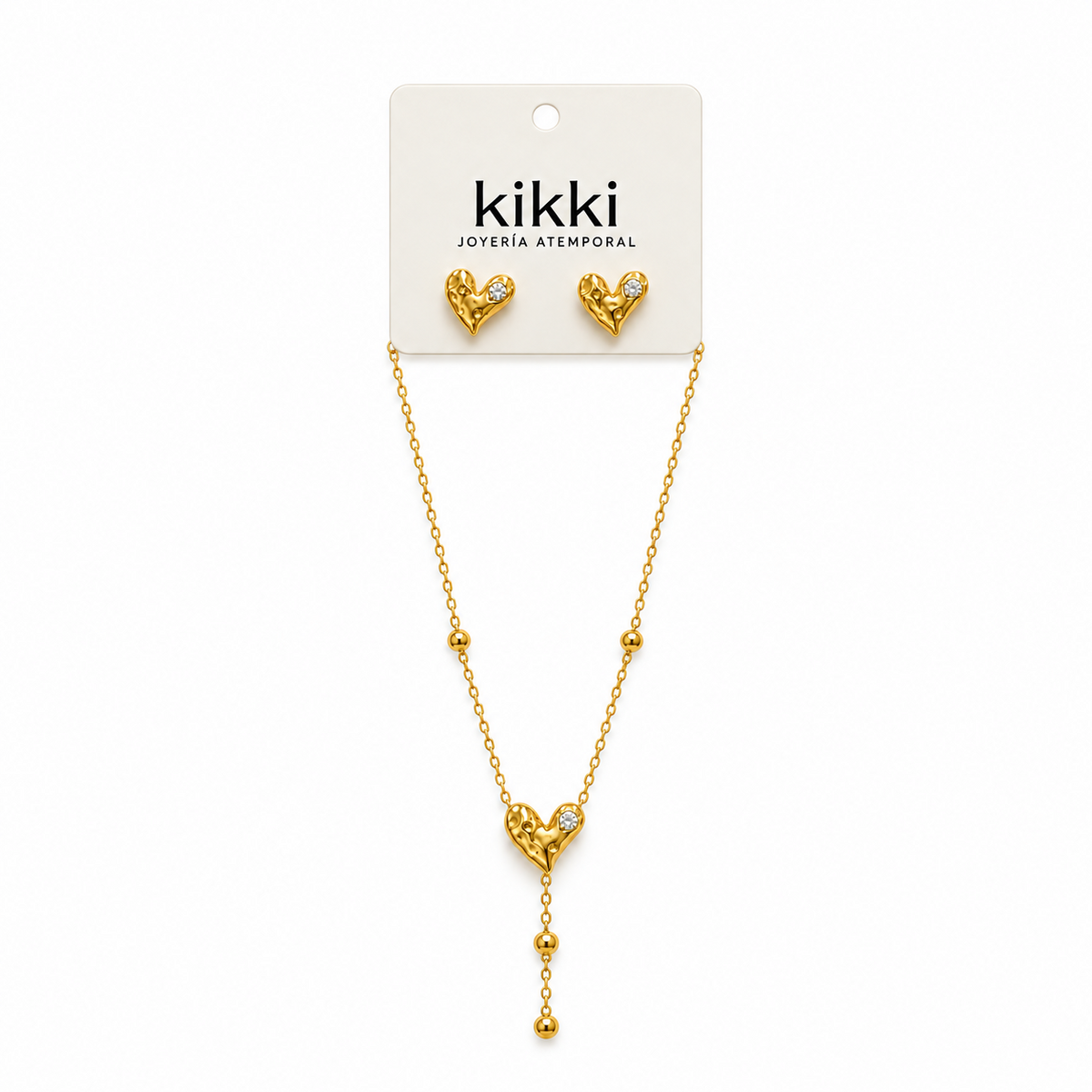Set Corazón de Acero Inoxidable 316L