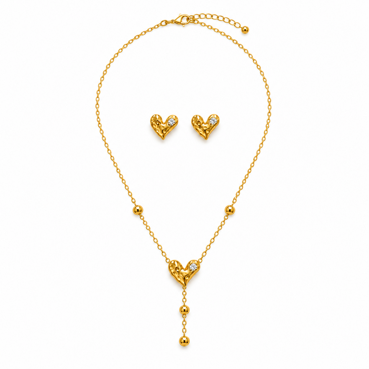 Set Corazón de Acero Inoxidable 316L