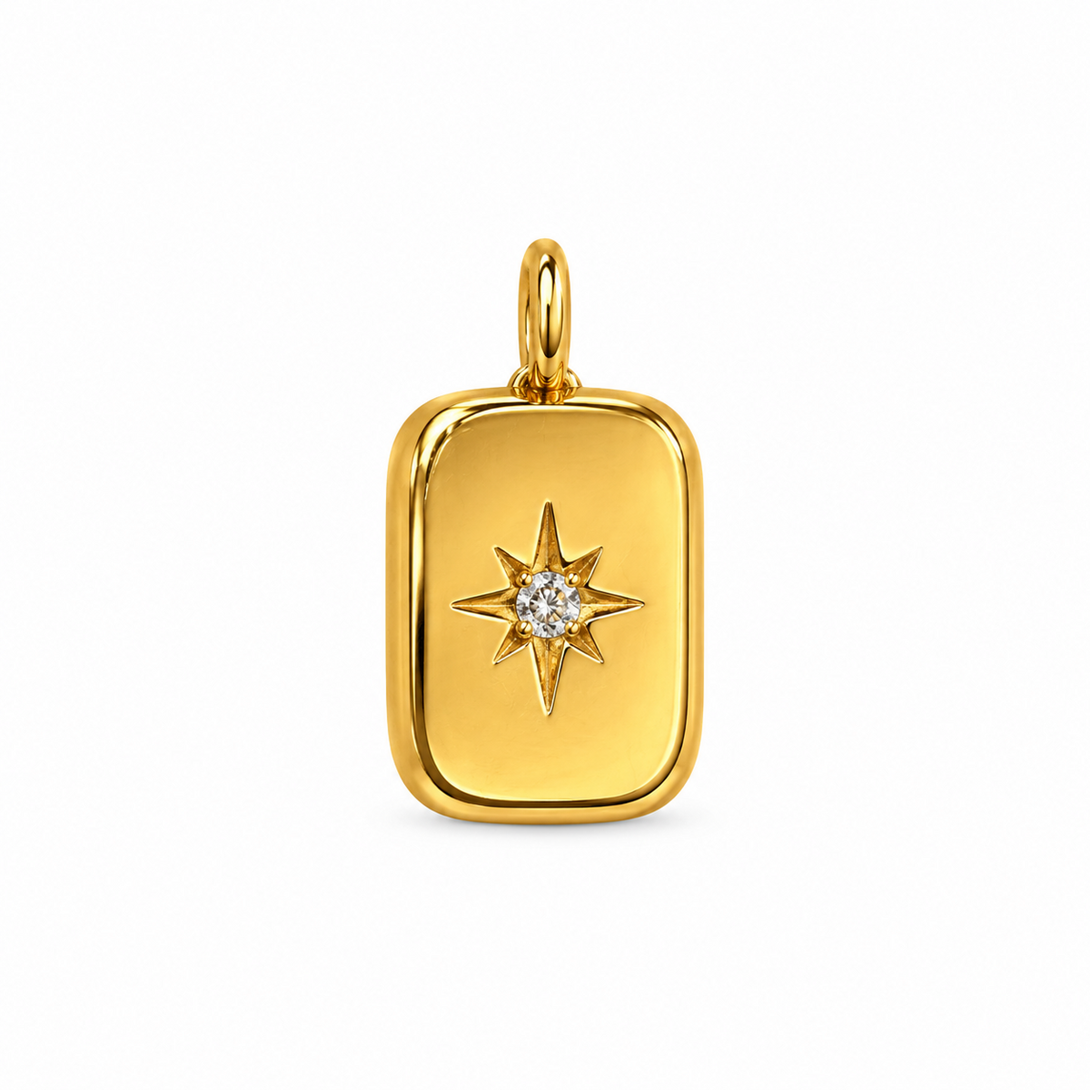 Charm Destello de Acero Inoxidable 316L