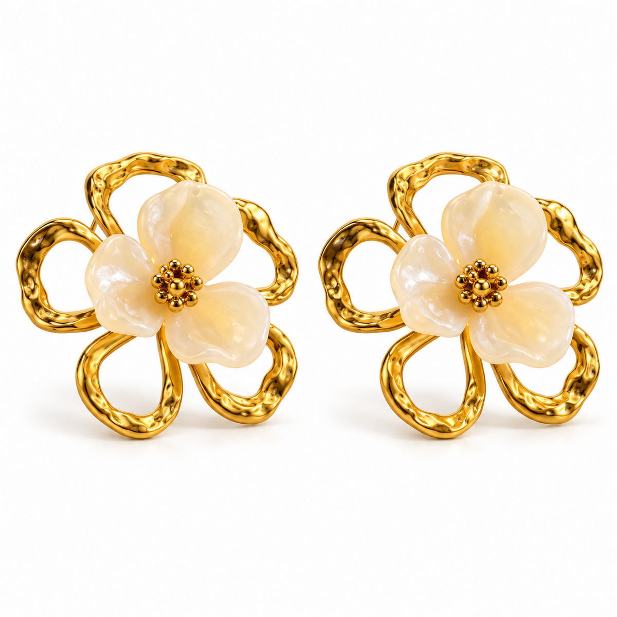 Aretes Silvestre de Acero Inoxidable 316L