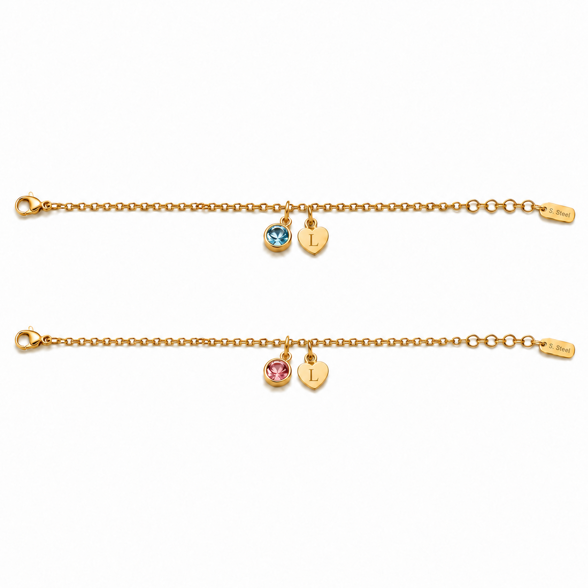Brazalete Para Parejas (incluye 2) Personalizable en Acero Inoxidable 316L