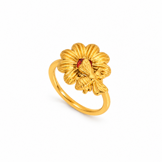 Anillo Bee de Acero Inoxidable 316L