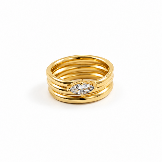 Anillo Verona en Acero Inoxidable 316L