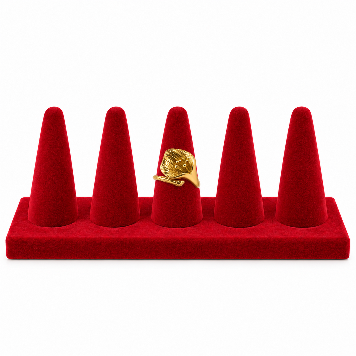 Anillo Hibisco de Acero Inoxidable 316L