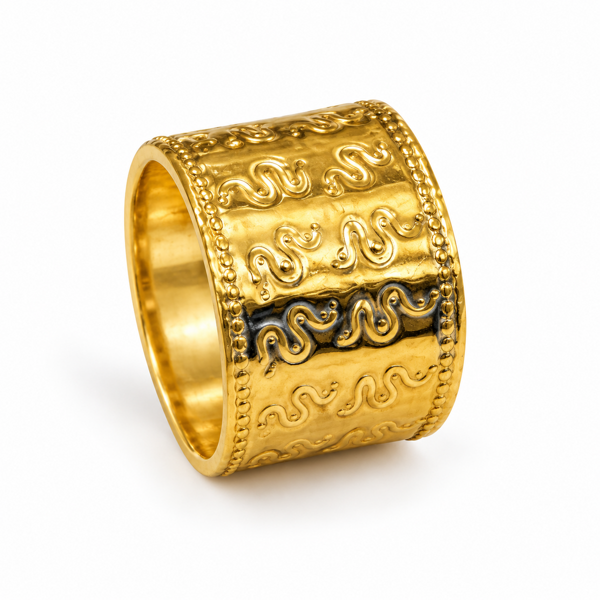 Anillo Serpiente de Acero Inoxidable 316L