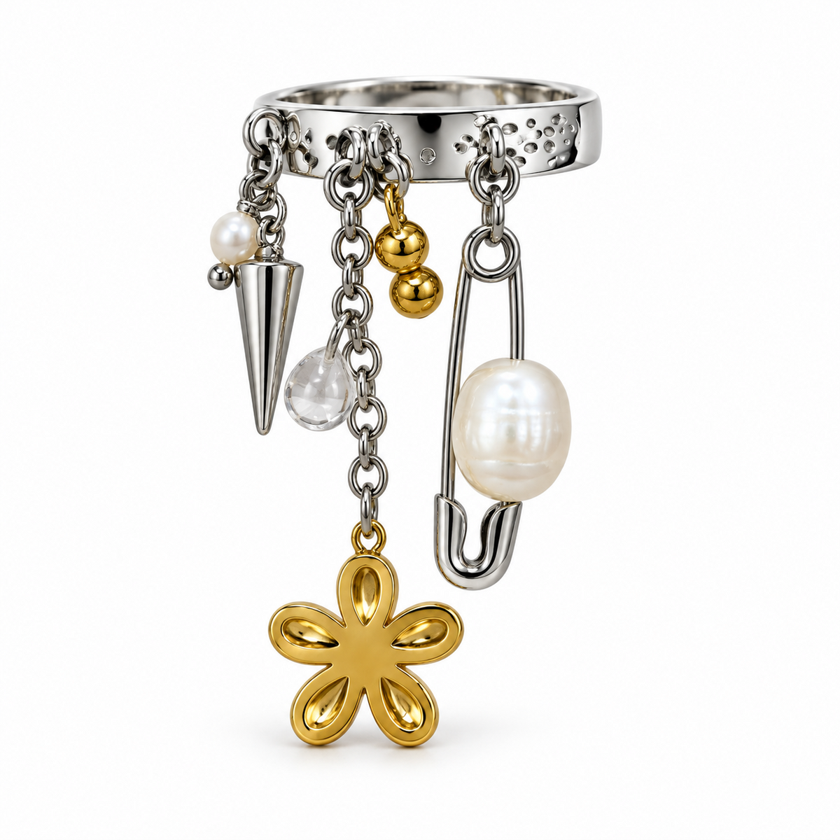 Anillo Ericka de Acero Inoxidable 316L