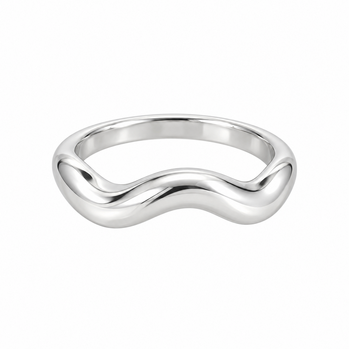 Anillo Martina Plateado de Acero Inoxidable 316L