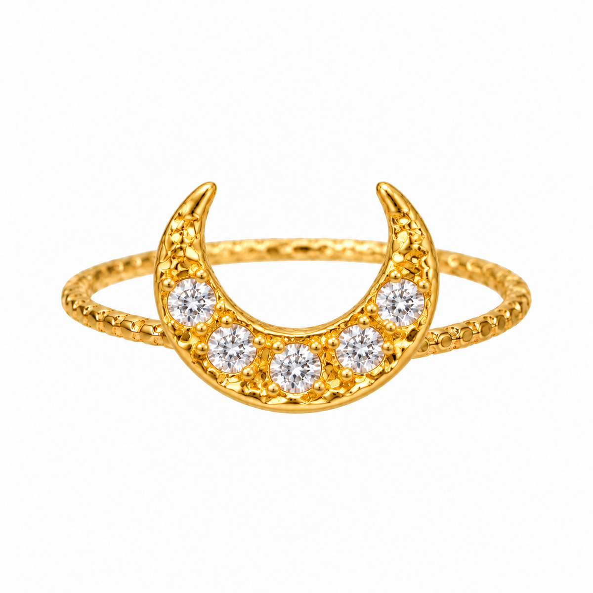 Anillo Luna de Acero Inoxidable 316L