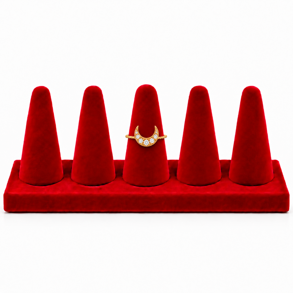 Anillo Luna de Acero Inoxidable 316L