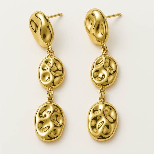 Aretes Cami – Diseño Escultural en Dorado, Plateado o Bicolor