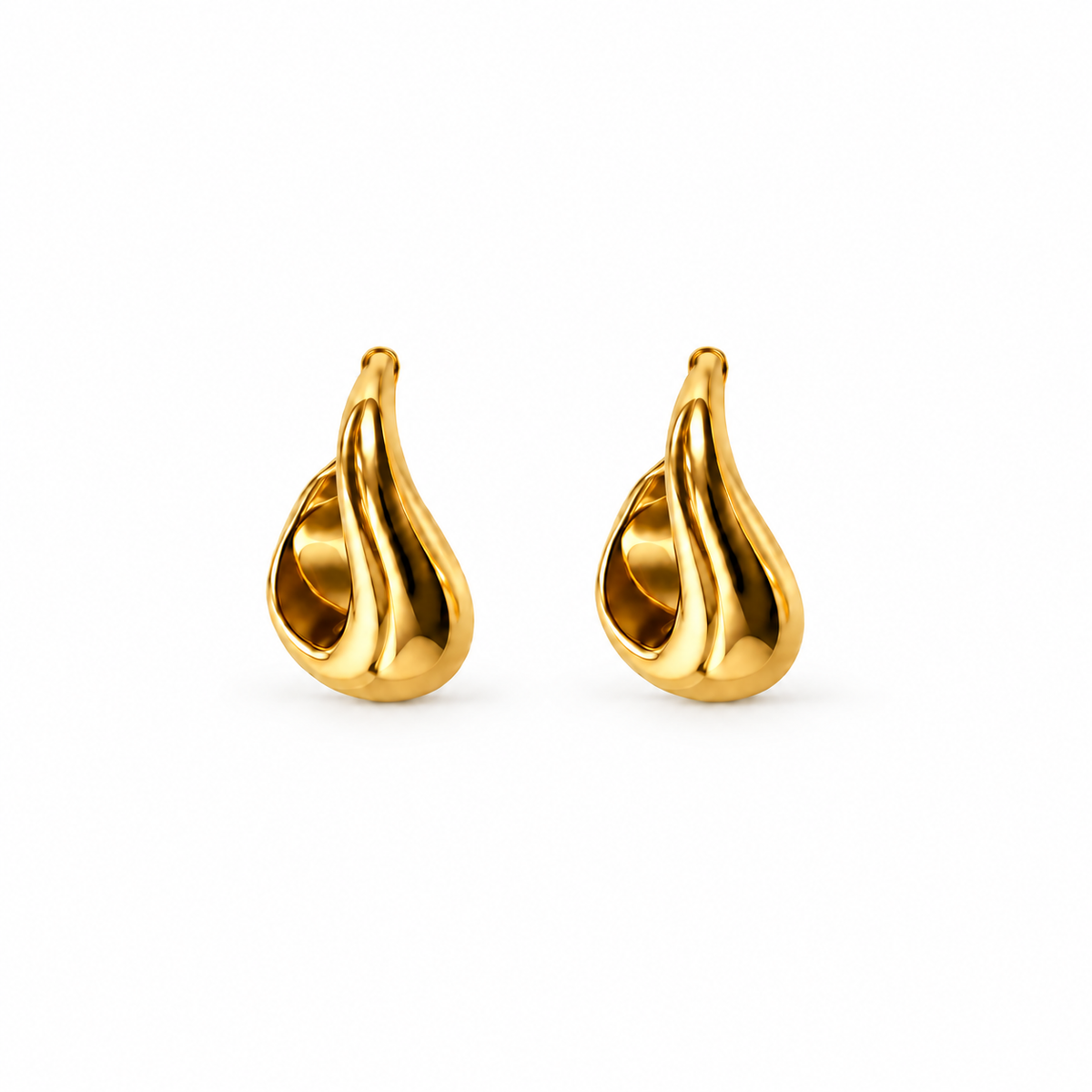 Aretes Dahlia de Acero Inoxidable 316L
