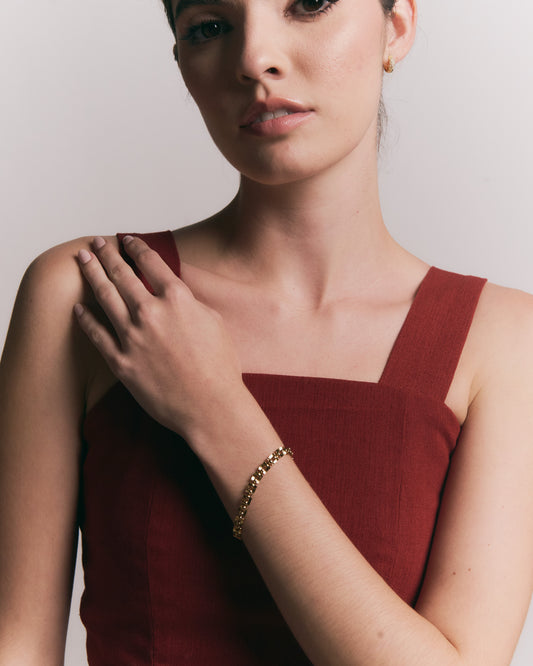 Brazalete Aurora de Acero de Titanio – Hipoalergénico, Delicado y Resistente al Agua