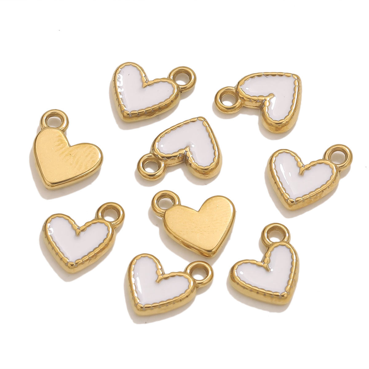 Charm de Corazones Pequeños de Colores – Ideal para Collares Personalizados