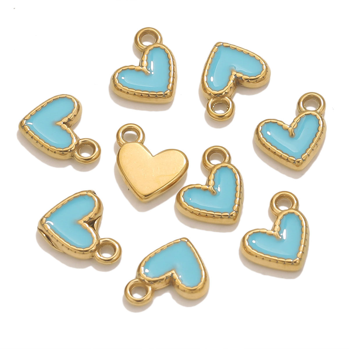 Charm de Corazones Pequeños de Colores – Ideal para Collares Personalizados