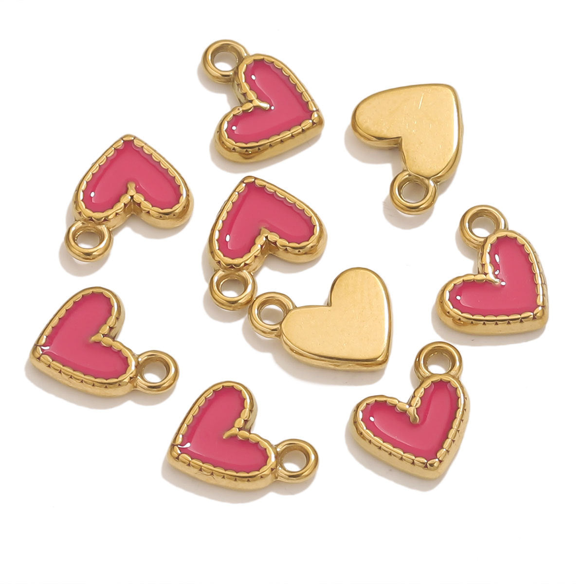 Charm de Corazones Pequeños de Colores – Ideal para Collares Personalizados