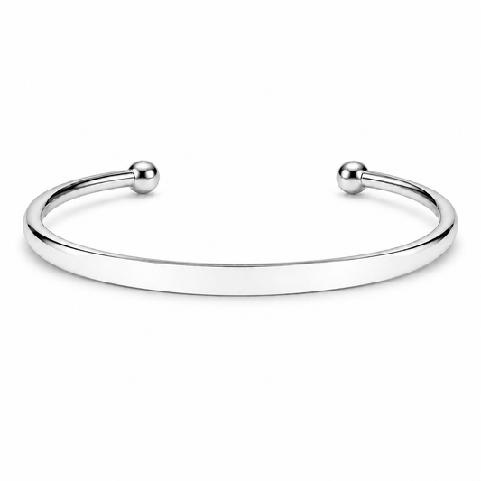 Brazalete Anastasia Plateado en Acero 316L