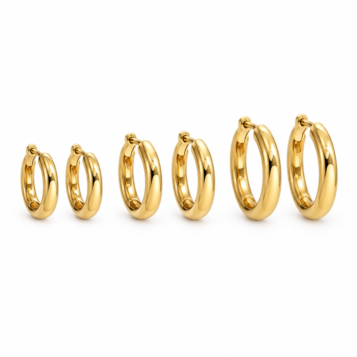 Set Argollas Alicia de Acero Inoxidable 316L